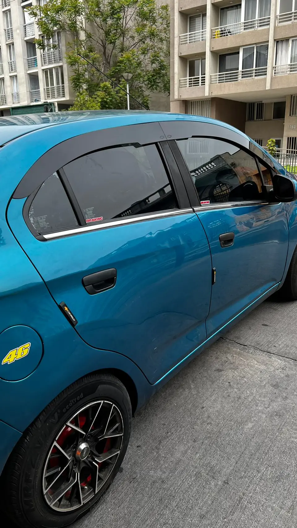 Bota Aguas 2mm Negro Brillante - Chevrolet Spark Sedan 2019-22 2