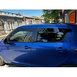 Bota Aguas de Acrílico 2mm plano Negro Brillante a Medida para auto Suzuki Swift 2011 a 2017