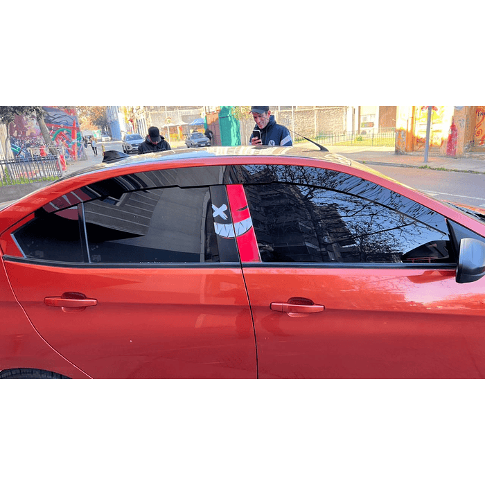 ¡Bota Aguas de Acrílico 2mm plano Negro Brillante a Medida para auto Chevrolet New Sail 2018 a 2021  7