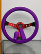 Set 3 piezas cubre volante para tu auto morado lila - thumbnail 1