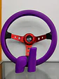 Set 3 piezas cubre volante para tu auto morado lila - thumbnail 4