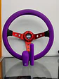 Set 3 piezas cubre volante para tu auto morado lila - thumbnail 5