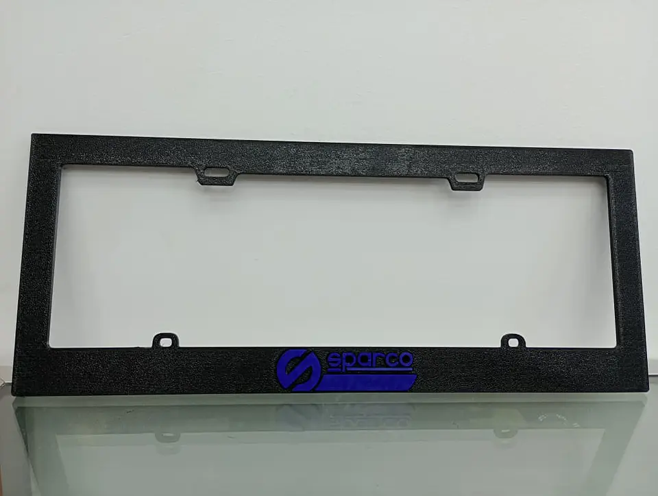 X1 unidad de porta patentes de plastico marco para placa negro 2