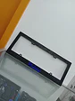 X1 unidad de porta patentes de plastico marco para placa negro - Miniatura 3