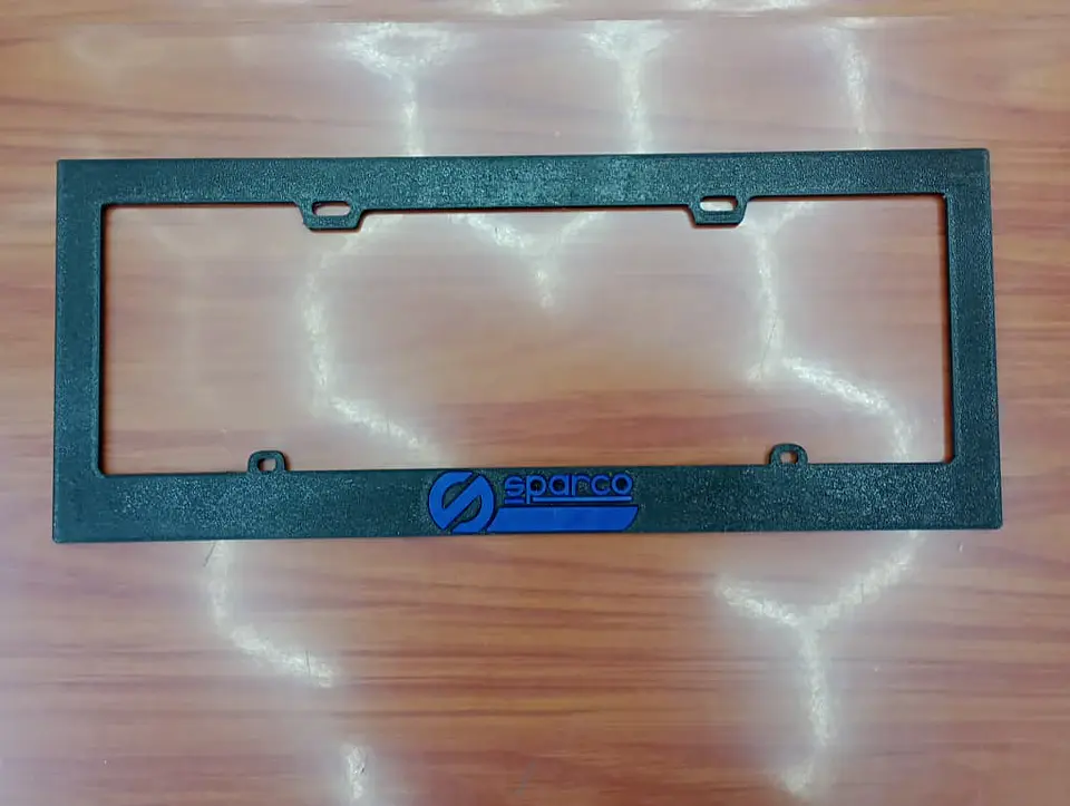 X1 unidad de porta patentes de plastico marco para placa negro 5