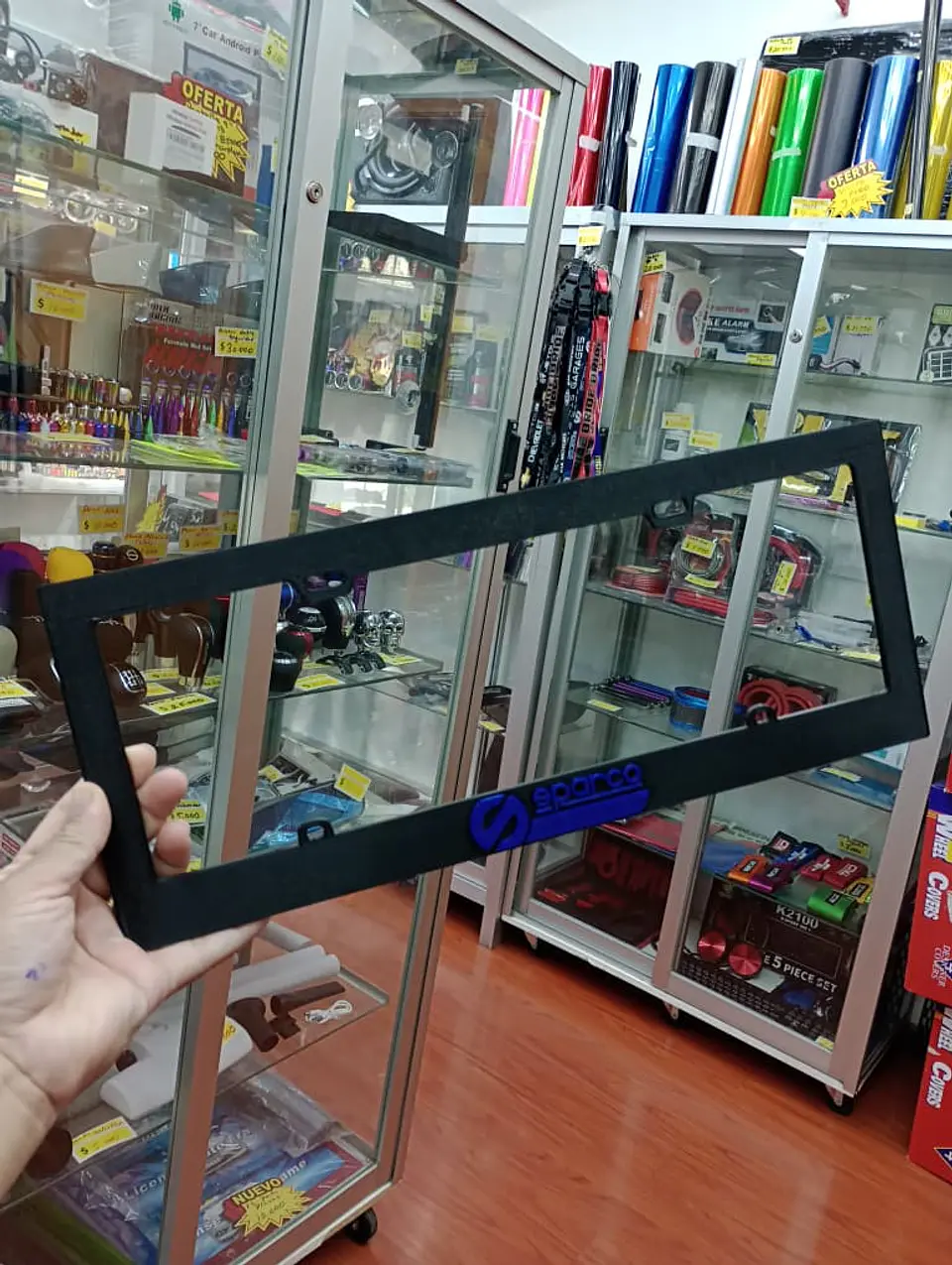 X1 unidad de porta patentes de plastico marco para placa negro 6