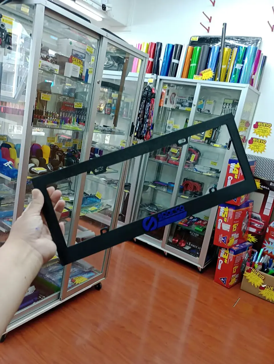 X1 unidad de porta patentes de plastico marco para placa negro 9