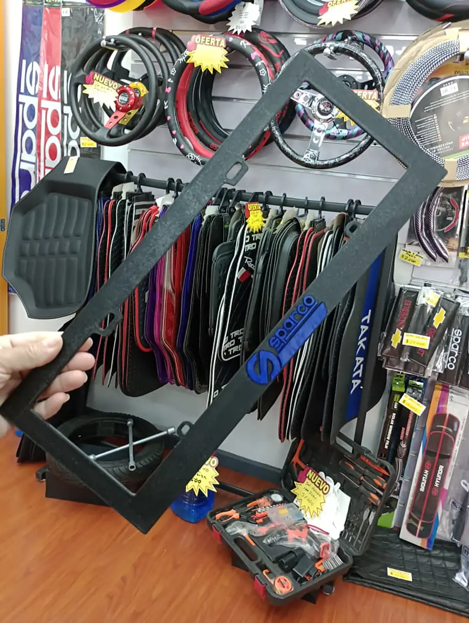 X1 unidad de porta patentes de plastico marco para placa negro 10