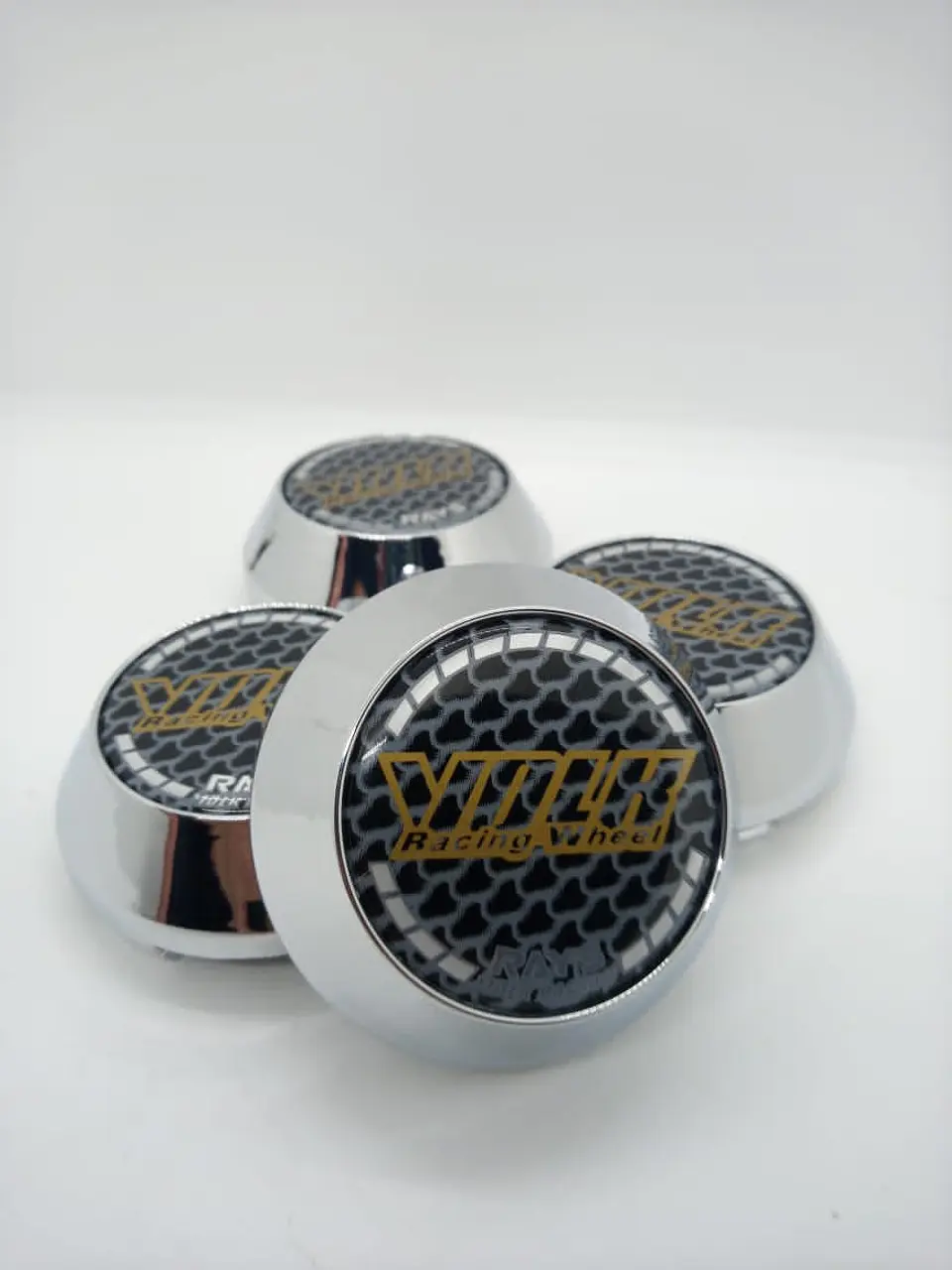 X4 Tapa centro llantas Volk rays 58mm 60mm - Carbono 1