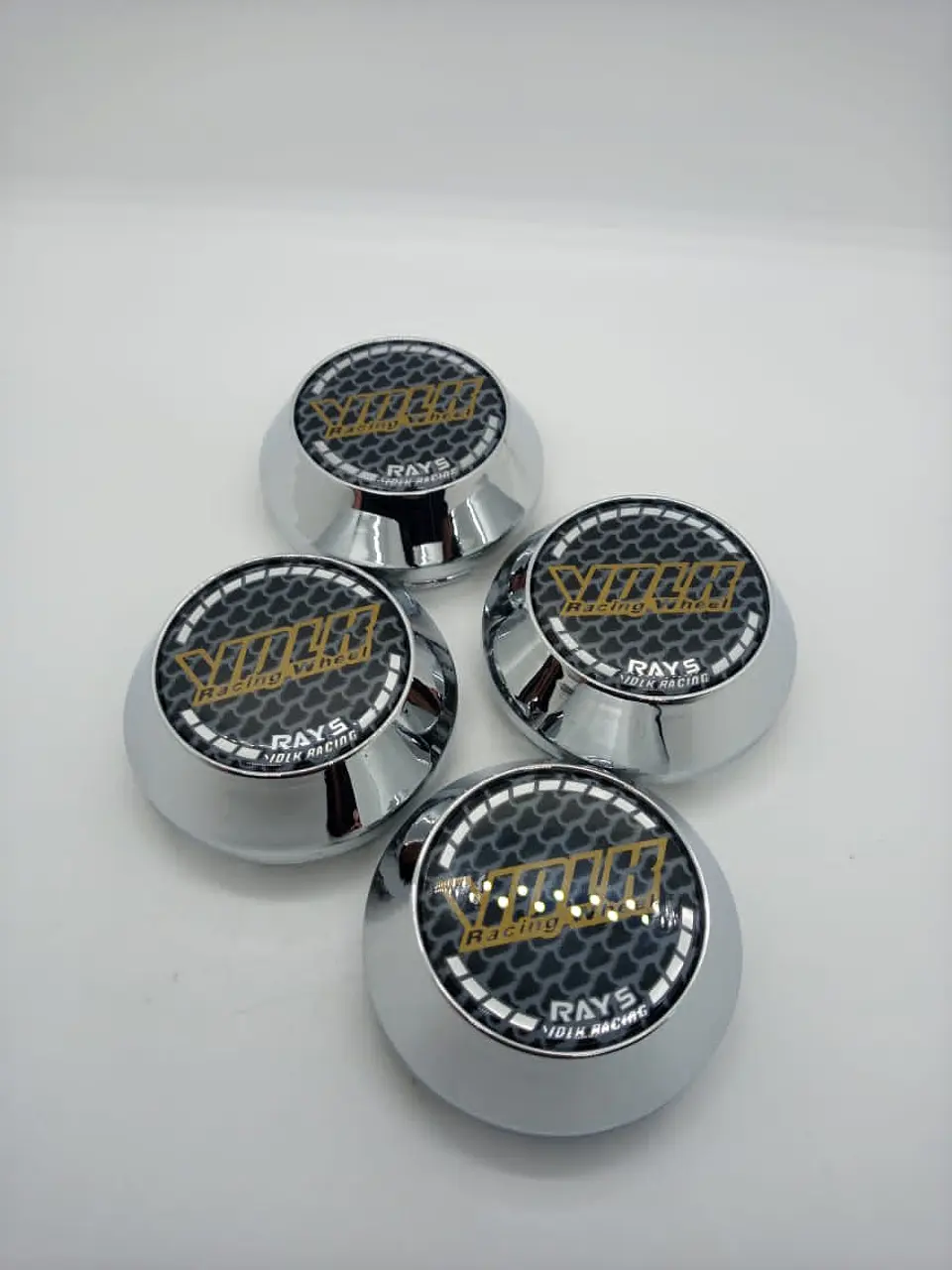 X4 Tapa centro llantas Volk rays 58mm 60mm - Carbono 2