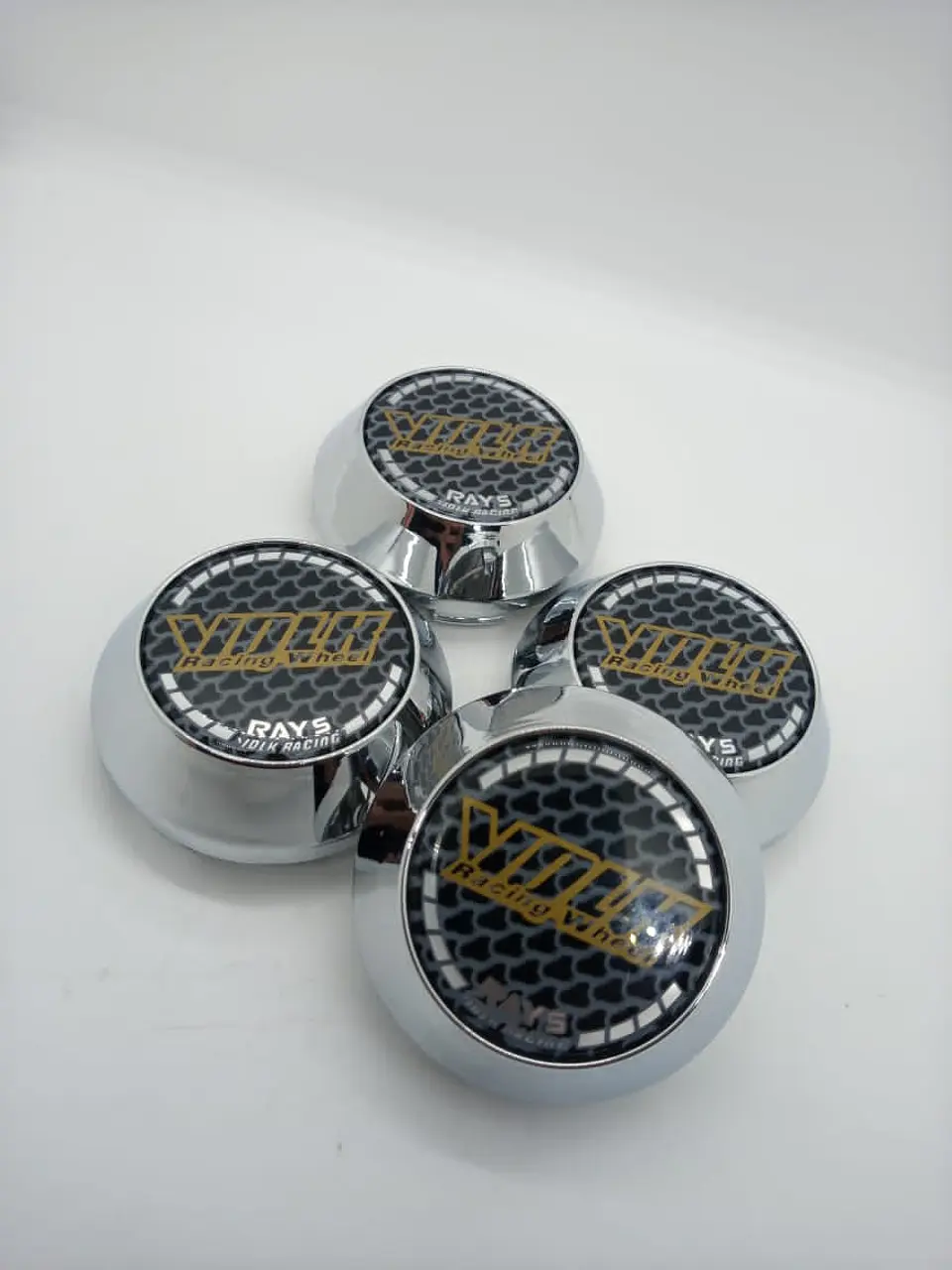 X4 Tapa centro llantas Volk rays 58mm 60mm - Carbono 9