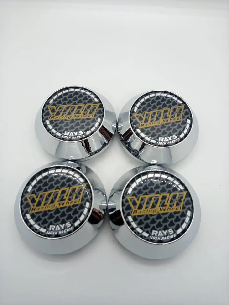 X4 Tapa centro llantas Volk rays 58mm 60mm - Carbono 10