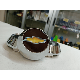 Oferta Remate X4 Tapas centro de llantas de auto tunning conica Medidas disponibles 58mm interior X 60mm exterior chevrolet negra con logo  precio 16990 pesos