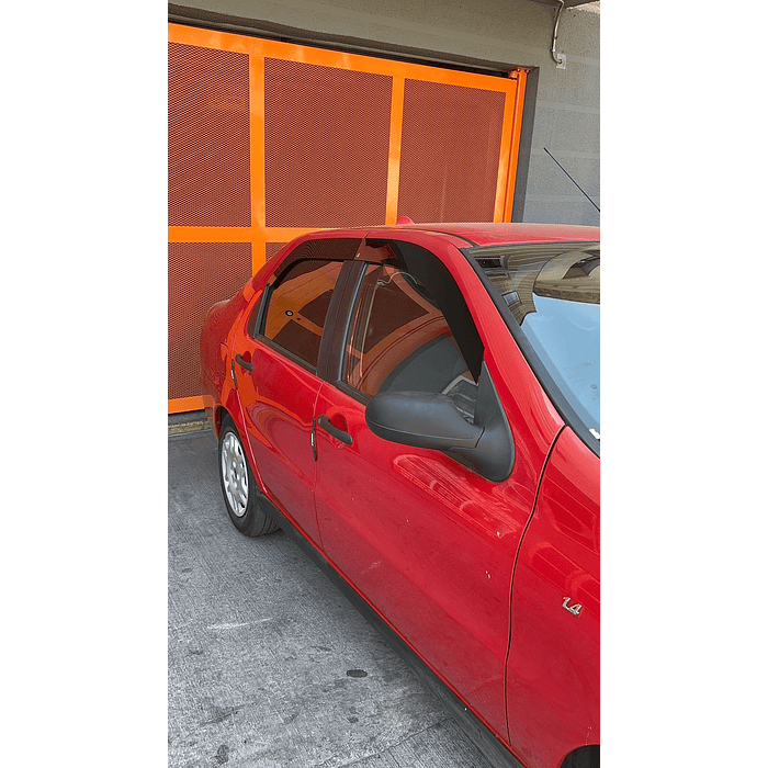 🚘✨ ¡Bota Aguas de Acrílico 2mm plano Negro Brillante a Medida para auto Fiat Sienna 2004 a 2007  8