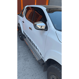 🚘✨ ¡Bota Aguas de Acrílico 2mm plano Negro Brillante a Medida para auto Nissan NP300 2015 a 2024 