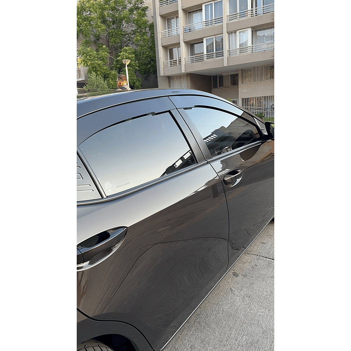 🚘✨ ¡Bota Aguas de Acrílico 2mm plano Negro Brillante a Medida para auto Toyota Corolla 2014 a 2019 2