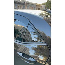 🚘✨ ¡Cubre luneta de Acrílico 2mm plano Negro Brillante a Medida para auto Toyota Corolla 2014 a 2019 2 piezas