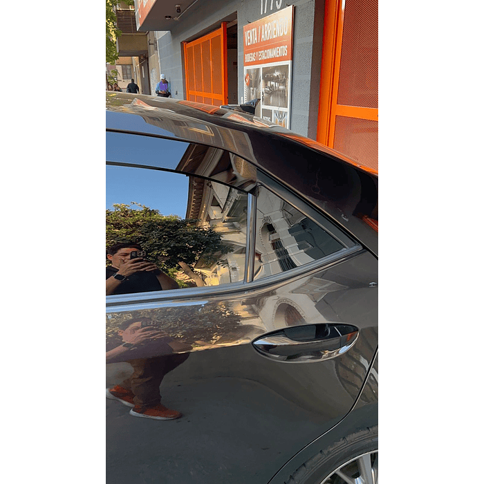 🚘✨ ¡Cubre luneta de Acrílico 2mm plano Negro Brillante a Medida para auto Toyota Corolla 2014 a 2019 2 piezas 6