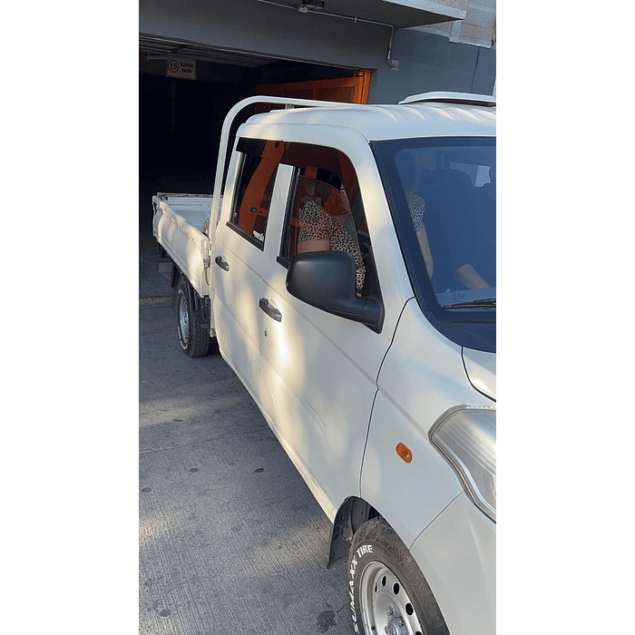 🚘✨ ¡Bota Aguas de Acrílico 2mm plano Negro Brillante a Medida para auto Foton mini truck TM5 2018 a 2024 6