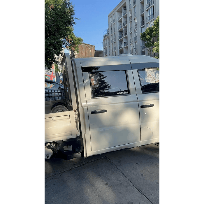 🚘✨ ¡Bota Aguas de Acrílico 2mm plano Negro Brillante a Medida para auto Foton mini truck TM5 2018 a 2024 8