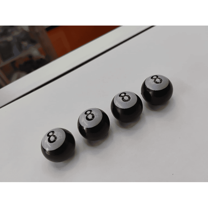*Set de 4 Tapas de Válvulas Universal Tuning BOLA 8 🎱* 1