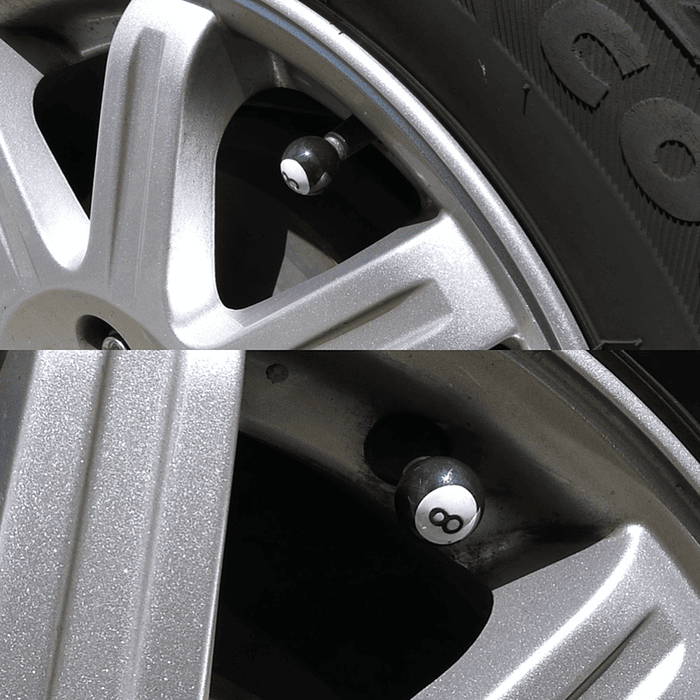 *Set de 4 Tapas de Válvulas Universal Tuning BOLA 8 🎱* 11