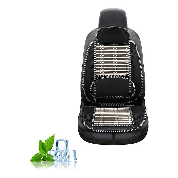 💥Oferta liquidacion💥 X1 Cubre Asiento Respaldo Lumbar Madera Bambú Verano Luxury  2