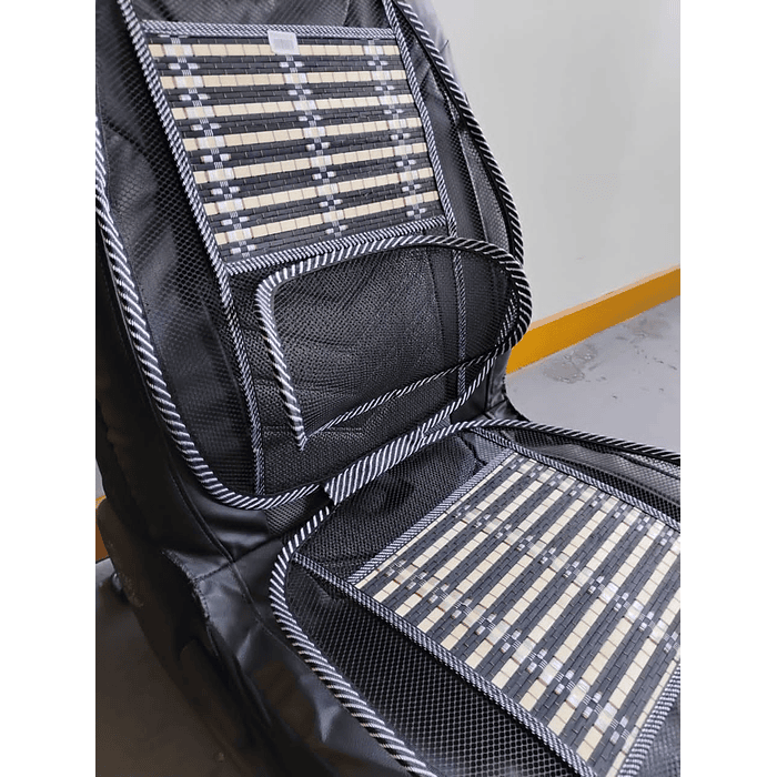 💥Oferta liquidacion💥 X1 Cubre Asiento Respaldo Lumbar Madera Bambú Verano Luxury  6