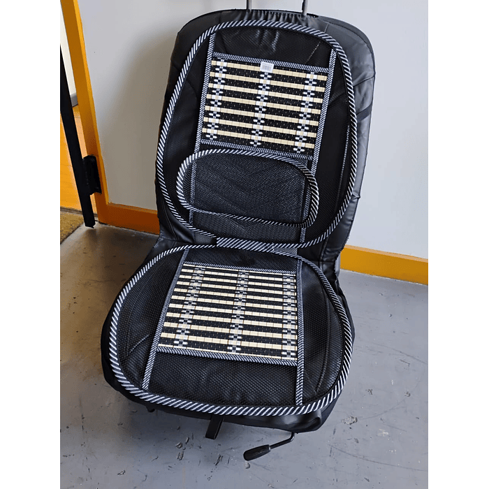 💥Oferta liquidacion💥 X1 Cubre Asiento Respaldo Lumbar Madera Bambú Verano Luxury  7