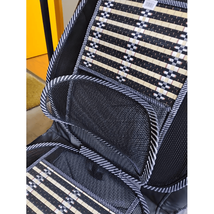 💥Oferta liquidacion💥 X1 Cubre Asiento Respaldo Lumbar Madera Bambú Verano Luxury  11