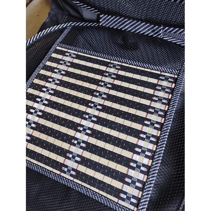 💥Oferta liquidacion💥 X1 Cubre Asiento Respaldo Lumbar Madera Bambú Verano Luxury  13