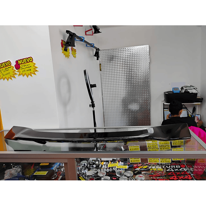 💥Oferta imperdible💥 Aleron trasero de maletero estilo Boca de pato Negro Brillante medidas 120cm x 16.5cm 6