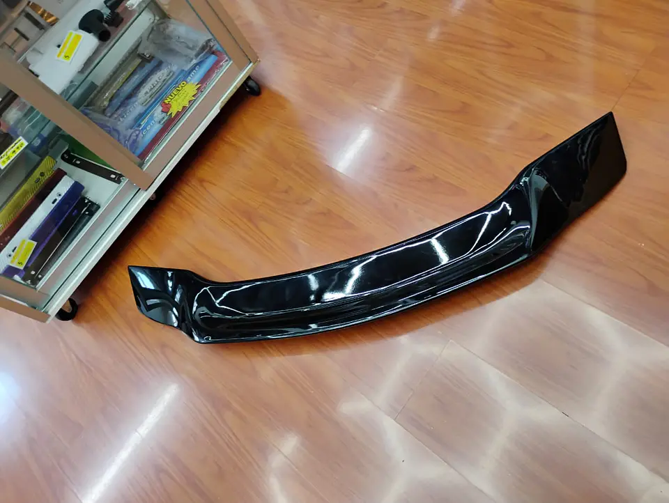 Aleron trasero de maletero estilo Boca de pato Negro Brillante 3