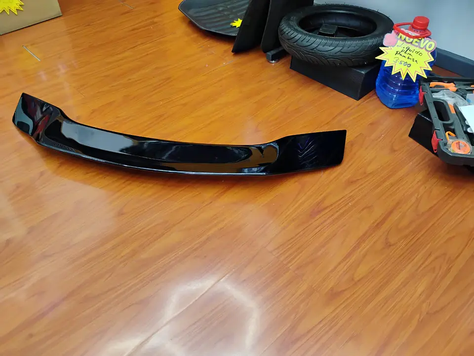 Aleron trasero de maletero estilo Boca de pato Negro Brillante 11