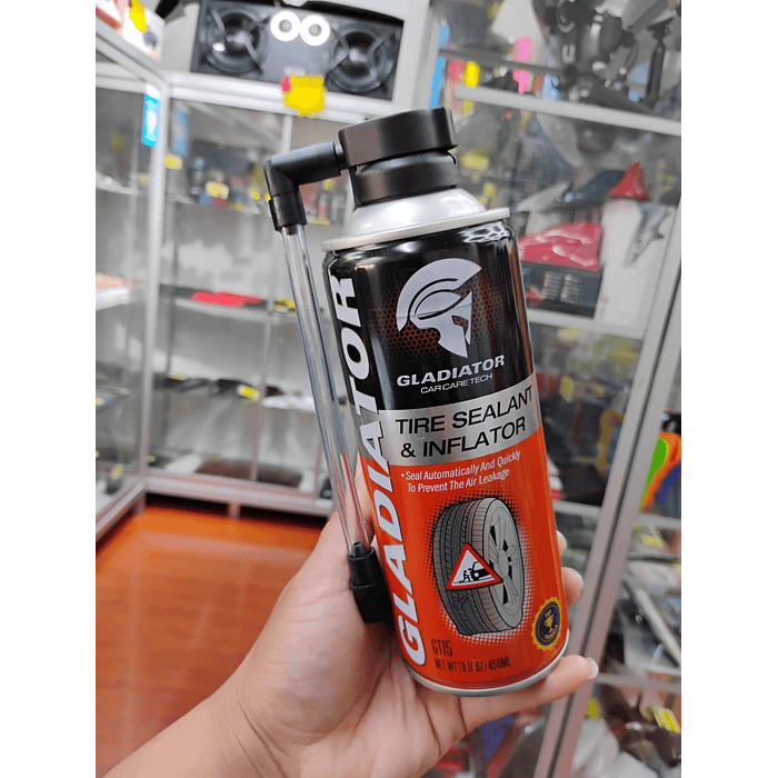 💥Oferta imperdible💥  Sellador inflador de neumaticos gladiator anti- pinchaso 450ml 3