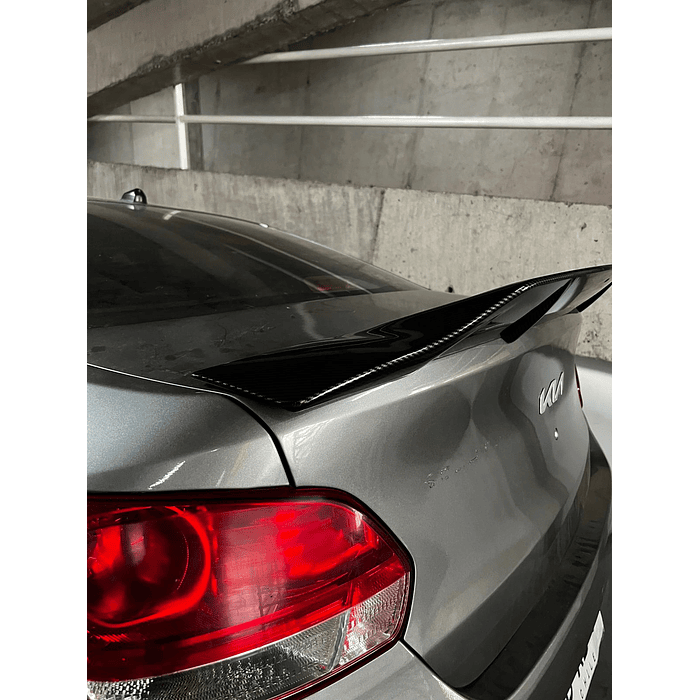 💥Oferta imperdible💥 Aleron trasero de maletero estilo Boca de pato diseño en fibra de carbono medidas 120cm x 16.5cm 9