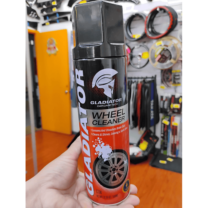 💥Oferta💥 Limpiador protector de llantas rines de autos gladiator desmancha pule y proteje las llantas dejando acabado satinado 500ml 1