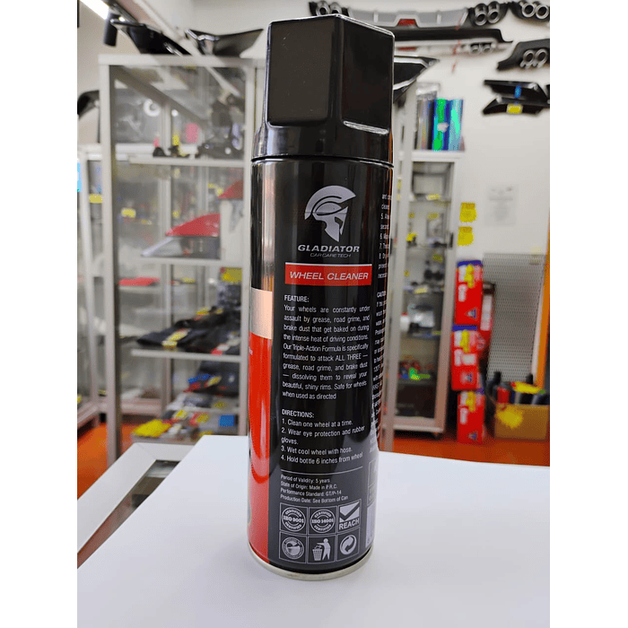 💥Oferta💥 Limpiador protector de llantas rines de autos gladiator desmancha pule y proteje las llantas dejando acabado satinado 500ml 5