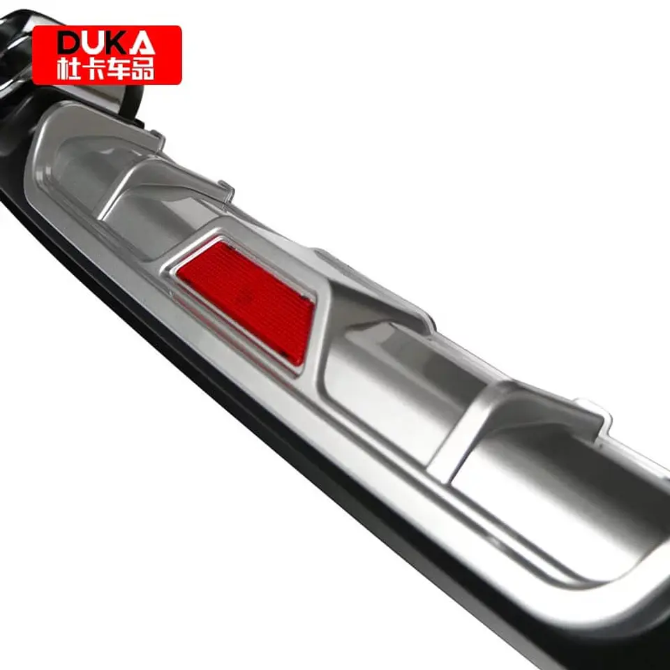 Difusor de parachoques trasero - estilo doble cola de escape y 4