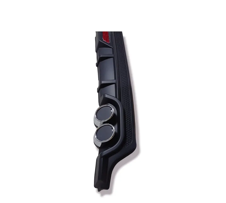 Difusor de parachoques trasero - estilo doble cola de escape y 3