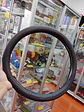 Forro cubre - Volante de Eco Cuero Negro con diseños costura roja - Miniatura 4