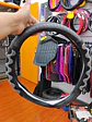 Forro cubre - Volante de Eco Cuero Negro con detalles trenzados en - Miniatura 2