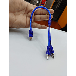 💥 Oferta liquidacion 💥  Cable adaptador de audio RCA en forma Y señal estéreo 2 machos x 1 hembra precio 2.499 pesos