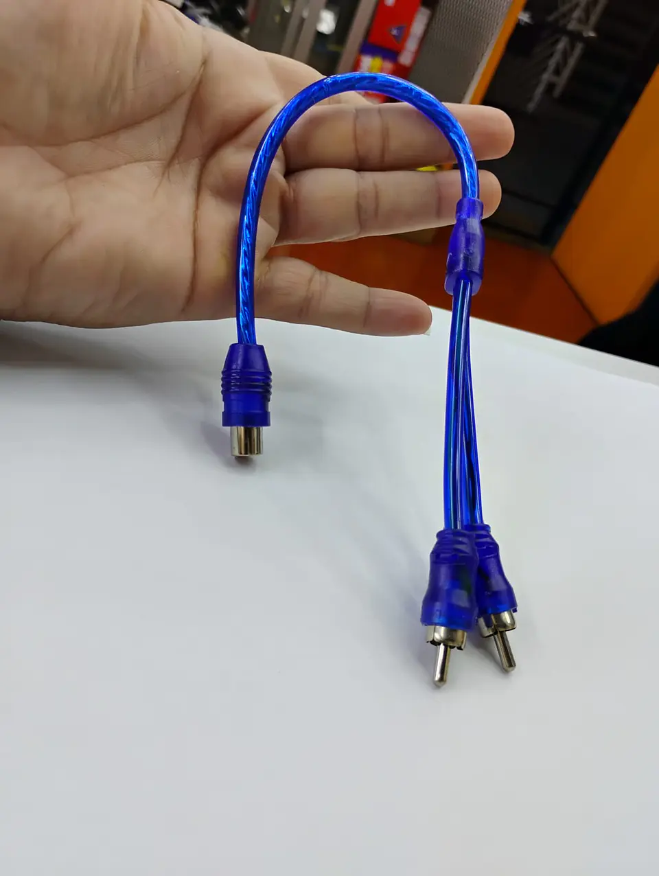 Cable adaptador sonido audio RCA 2 Machos 1 Hembra 1