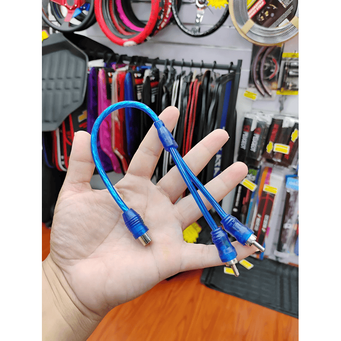 💥 Oferta liquidacion 💥  Cable adaptador de audio RCA en forma Y señal estéreo 2 machos x 1 hembra precio 2.499 pesos 5
