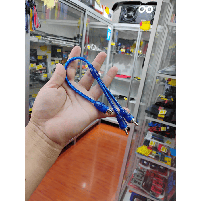 💥 Oferta liquidacion 💥  Cable adaptador de audio RCA en forma Y señal estéreo 2 machos x 1 hembra precio 2.499 pesos 6