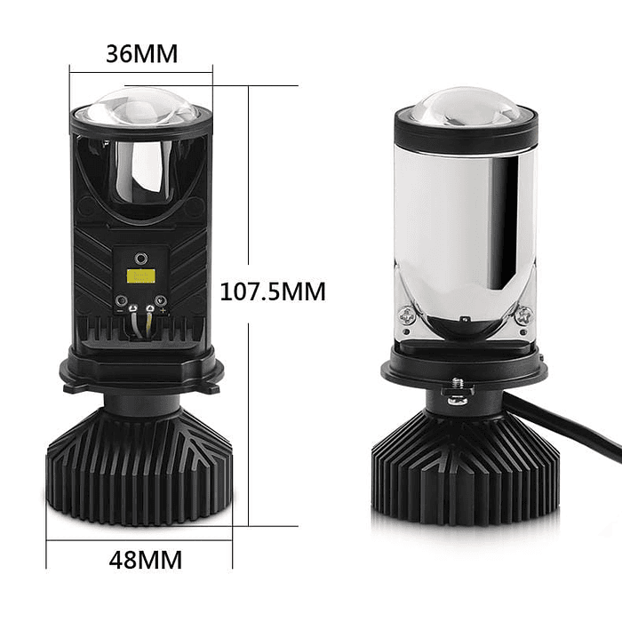 💥SUPER LIQUIDACION REMATE💥   X2 Ampolletas de faros delanteros de Auto H4 proyector lupa LED Canbus 20.000 lumenes 150W 6000K  12-24v alta y baja 2