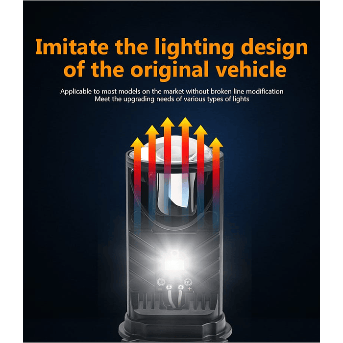 💥SUPER LIQUIDACION REMATE💥   X2 Ampolletas de faros delanteros de Auto H4 proyector lupa LED Canbus 20.000 lumenes 150W 6000K  12-24v alta y baja 4