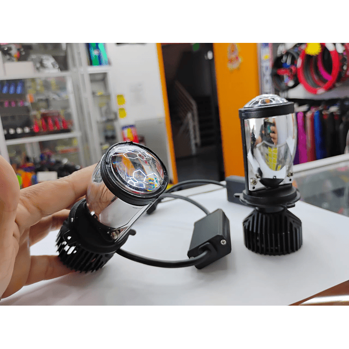 💥SUPER LIQUIDACION REMATE💥   X2 Ampolletas de faros delanteros de Auto H4 proyector lupa LED Canbus 20.000 lumenes 150W 6000K  12-24v alta y baja 10