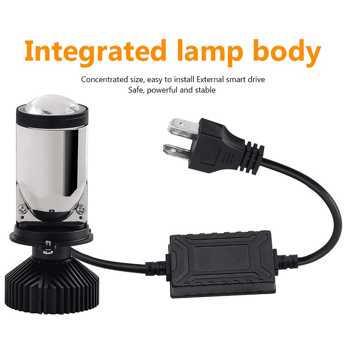 💥SUPER LIQUIDACION REMATE💥   X2 Ampolletas de faros delanteros de Auto H4 proyector lupa LED Canbus 20.000 lumenes 150W 6000K  12-24v alta y baja 16